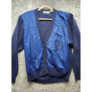 Shartex Womens Blue Academic Cardigan Vintage Size Large University